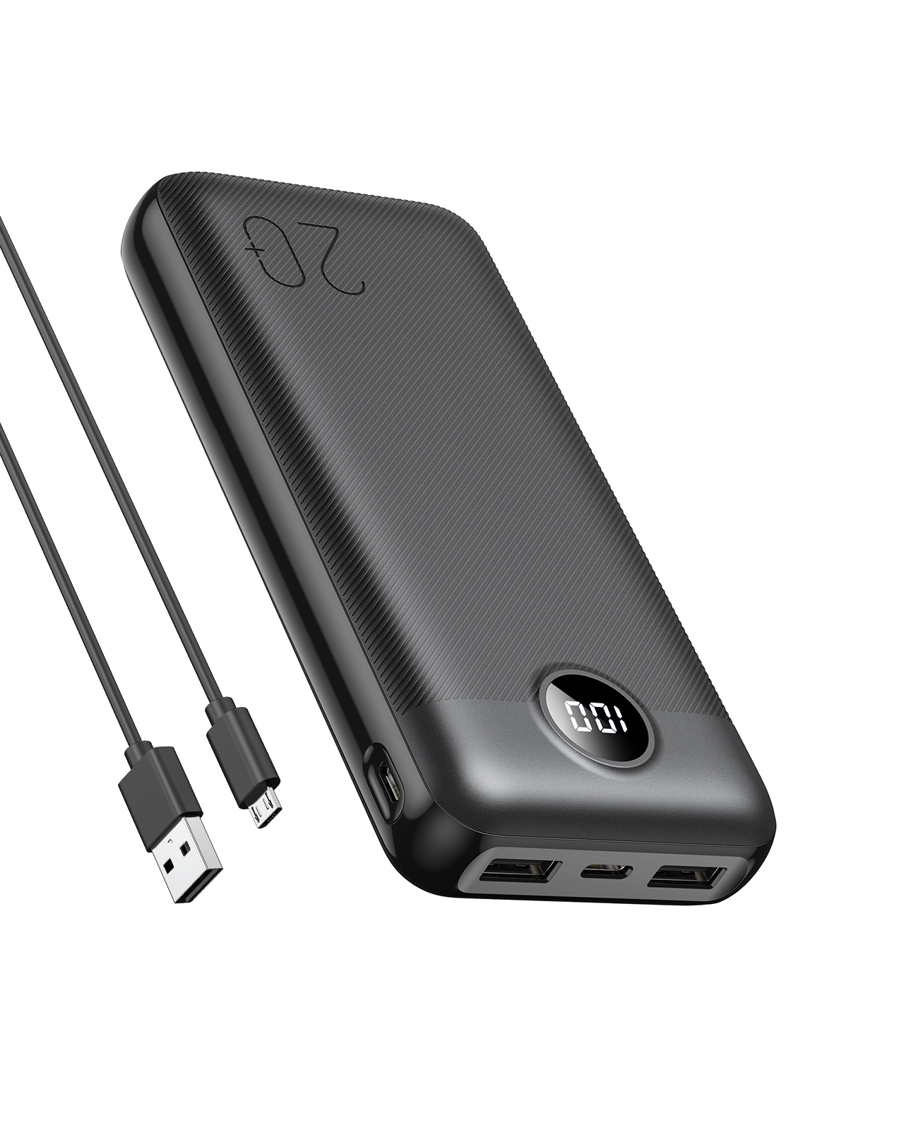 UltraCharge 20000mAh Dual USB Power Bank with Digital Display