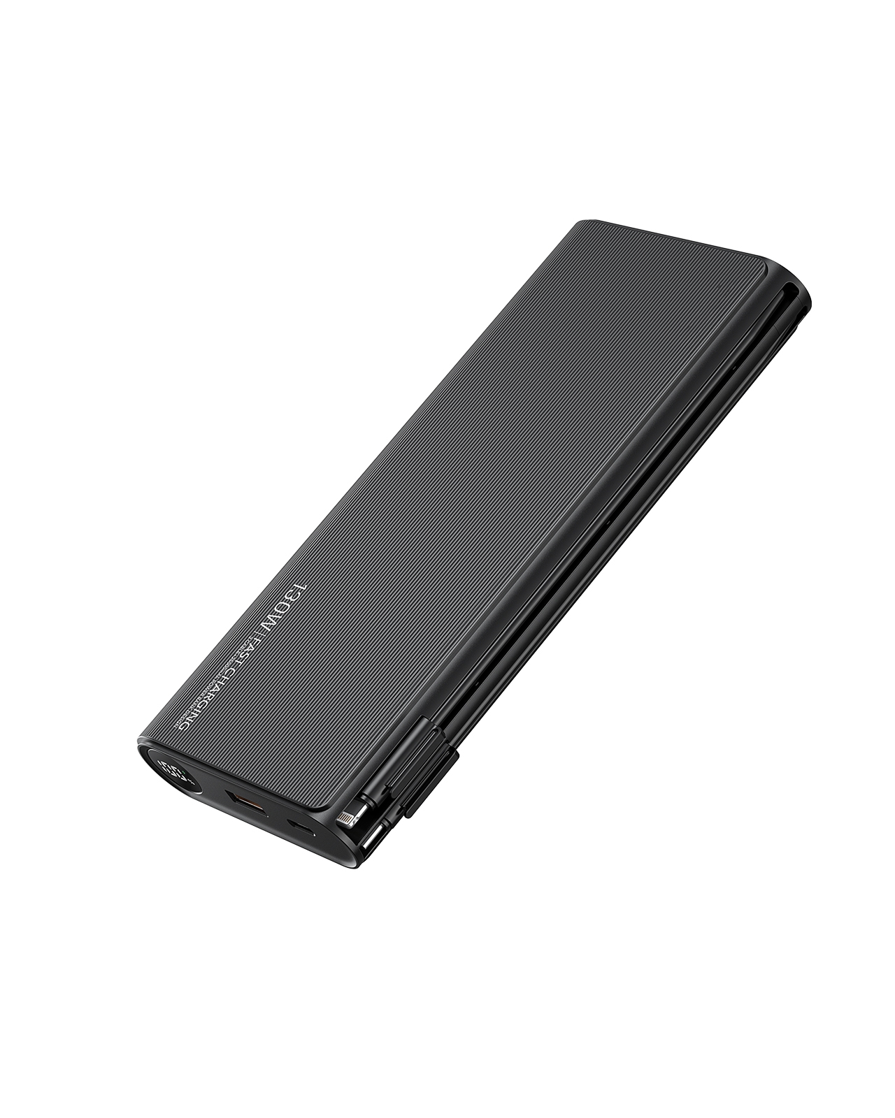 100W High-Power Portable Power Bank with Built-in Cable 25000mAh