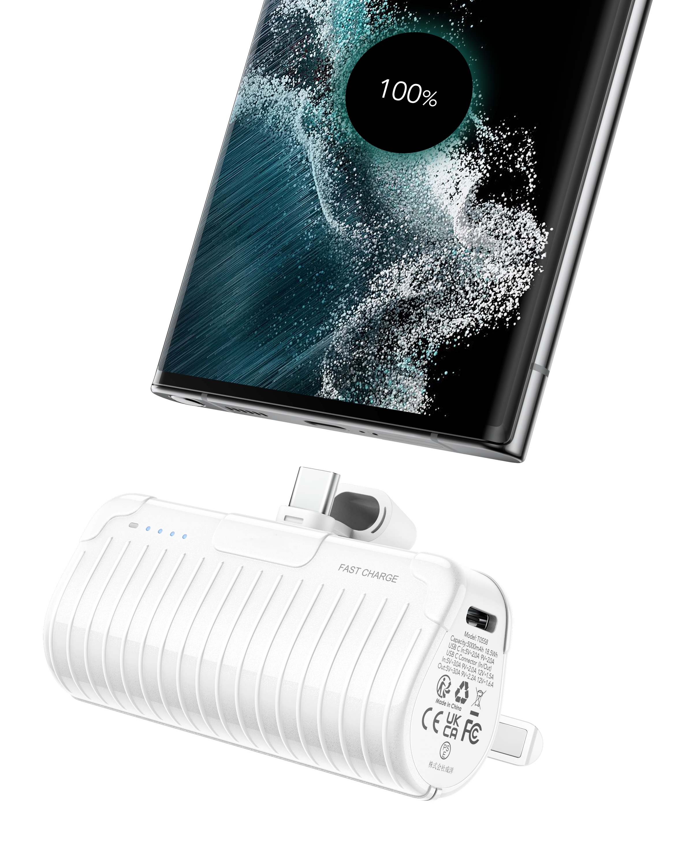 5000mAh Ultra Mini All in One Power Bank for Android