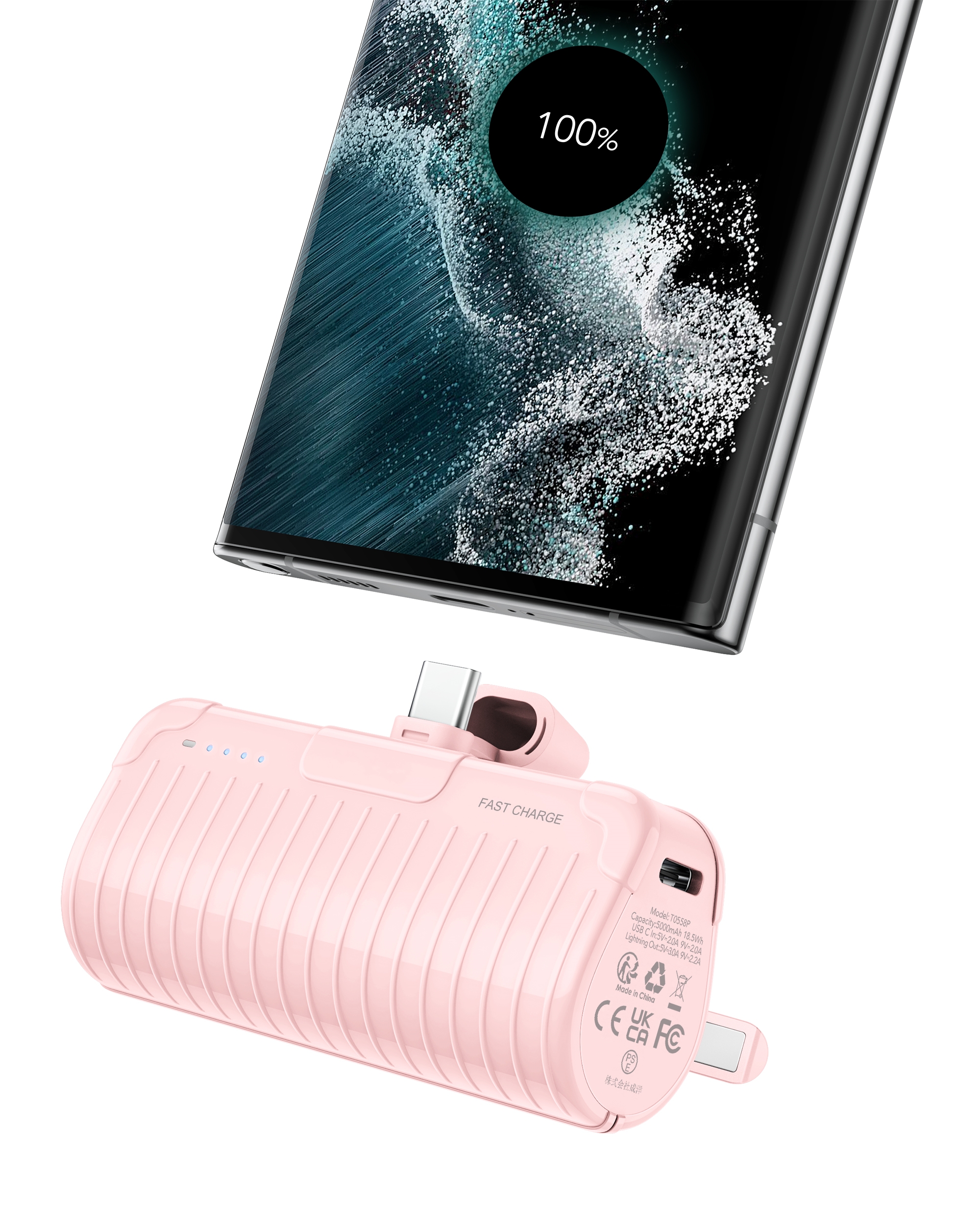 5000mAh Ultra Mini All in One Power Bank for Android