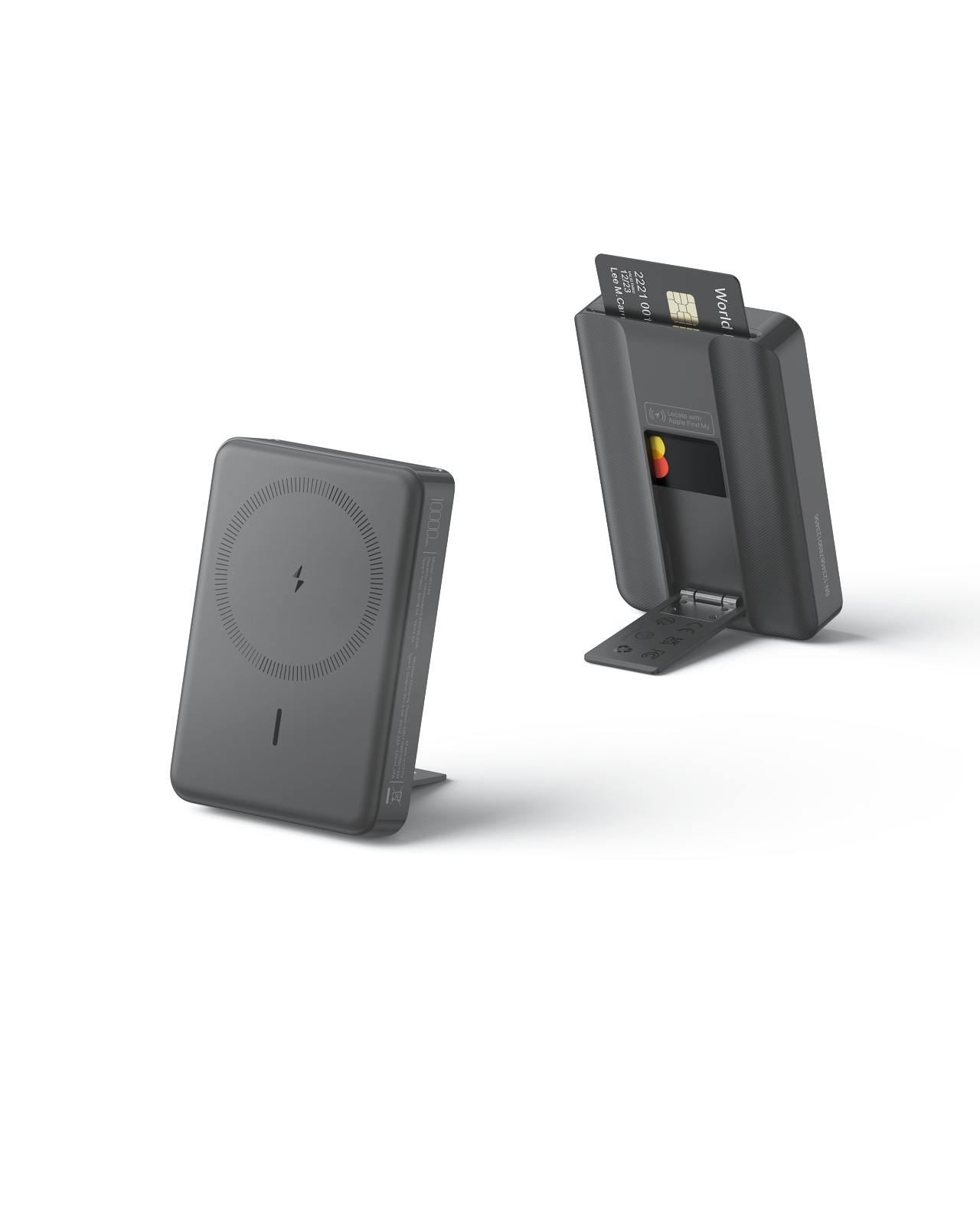 10000mAh Magnetic Wireless Power Bank WalletTrack